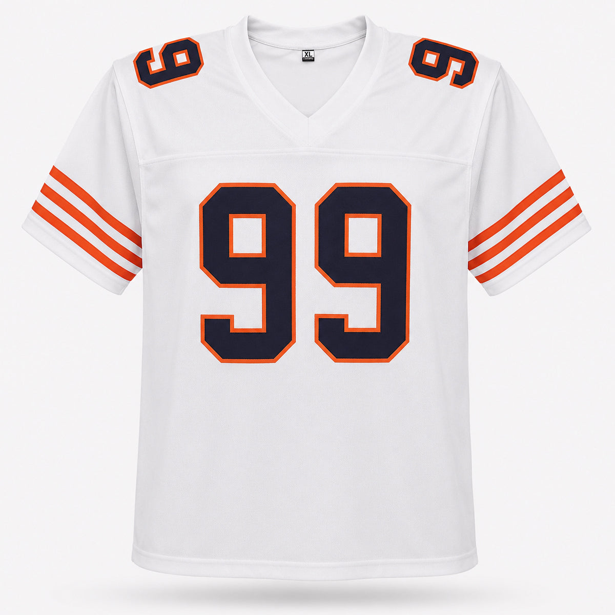 Chicago Bears Dan Hampton Autographed White Jersey "HOF 2002" Beckett BAS Witness Stock #265939