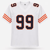 Chicago Bears Dan Hampton Autographed White Jersey "HOF 2002" Beckett BAS Witness Stock #265939