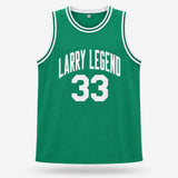 Boston Celtics Larry Bird Autographed Green Jersey Beckett BAS QR Stock #265944