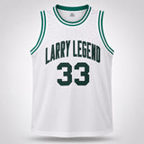 Boston Celtics Larry Bird Autographed White Jersey Beckett BAS QR Stock #265943