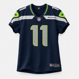 Seattle Seahawks Jaxon Smith-Njigba Autographed Blue Nike Authentic Elite Jersey Size 48 "SB LX Champs" Fanatics Holo Stock #265988