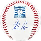 Nolan Ryan Autographed Official Hall of Fame HOF Logo Baseball Texas Rangers PSA/DNA ITP Stock #251008