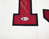 Atlanta Braves Ronald Acuna Jr. Autographed White Jersey Beckett BAS Stock #251011