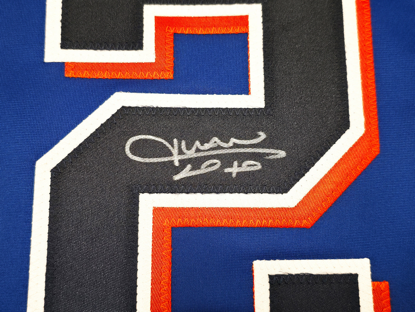 New York Mets Juan Soto Autographed Blue Jersey Beckett BAS QR Stock #252352