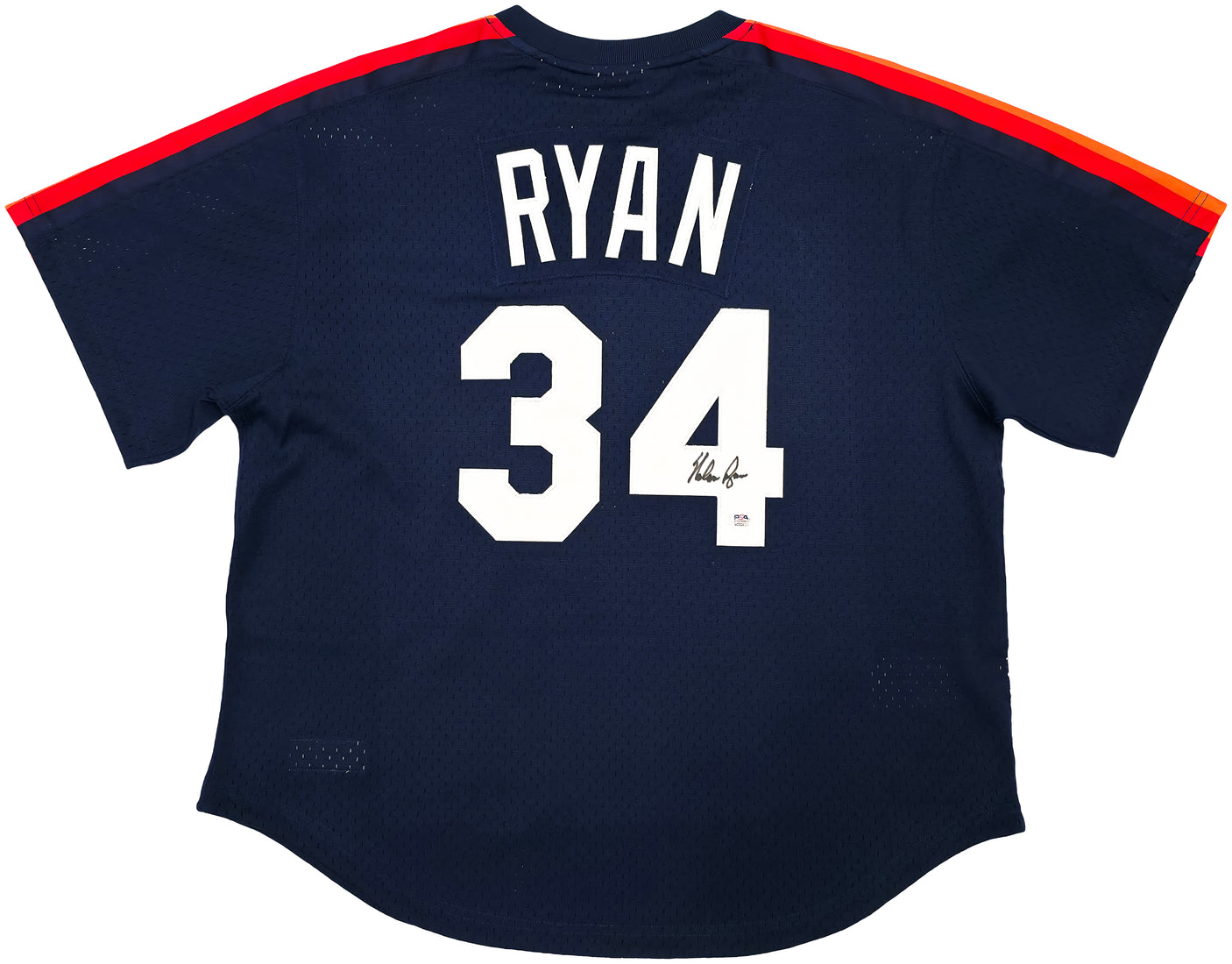 Houston Astros Nolan Ryan Autographed Blue Authentic Mitchell & Ness Cooperstown Authentic Collection Jersey Size 44 PSA/DNA ITP Stock #251009
