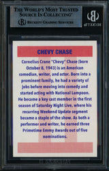 Chevy Chase Autographed 1986 Fleer Reprint Custom Trading Card Los Angeles Lakers Beckett BAS Stock #250493