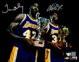 Magic Johnson & James Worthy Autographed 11x14 Photo Los Angeles Lakers Fanatics Holo Stock #251005