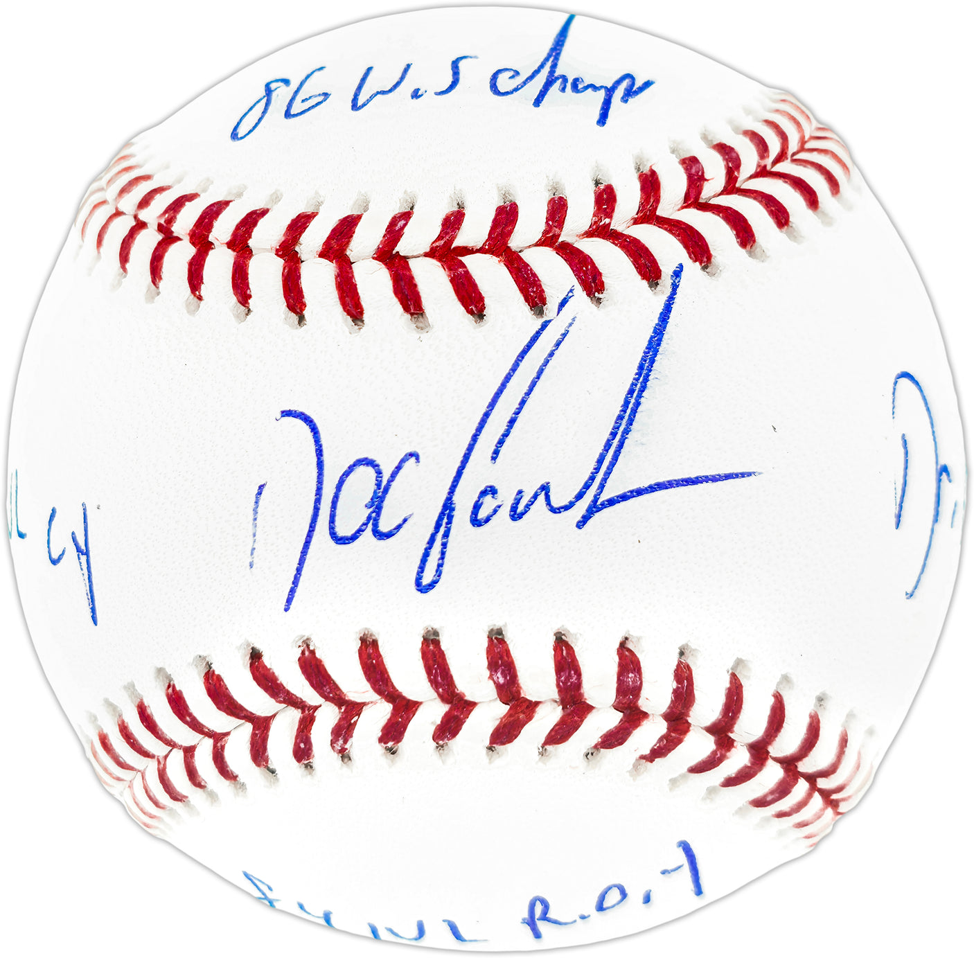 Dwight "Doc" Gooden Autographed Official MLB Statball Baseball New York Mets "86 WS Champs, 84 NL ROY, 85 NL CY, Dr K" Beckett BAS Witness Stock #252386