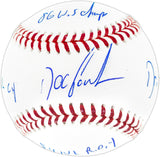 Dwight "Doc" Gooden Autographed Official MLB Statball Baseball New York Mets "86 WS Champs, 84 NL ROY, 85 NL CY, Dr K" Beckett BAS Witness Stock #252386