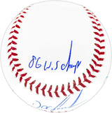 Dwight "Doc" Gooden Autographed Official MLB Statball Baseball New York Mets "86 WS Champs, 84 NL ROY, 85 NL CY, Dr K" Beckett BAS Witness Stock #252386