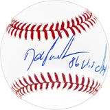 Dwight "Doc" Gooden Autographed Official MLB Baseball New York Mets "86 WS Champs" Beckett BAS Witness Stock #252388