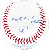 Ken Griffey Jr. & Sr. Autographed Official MLB Baseball Seattle Mariners "Back To Back HR 9/14/90" Beckett BAS Witness Stock #252420