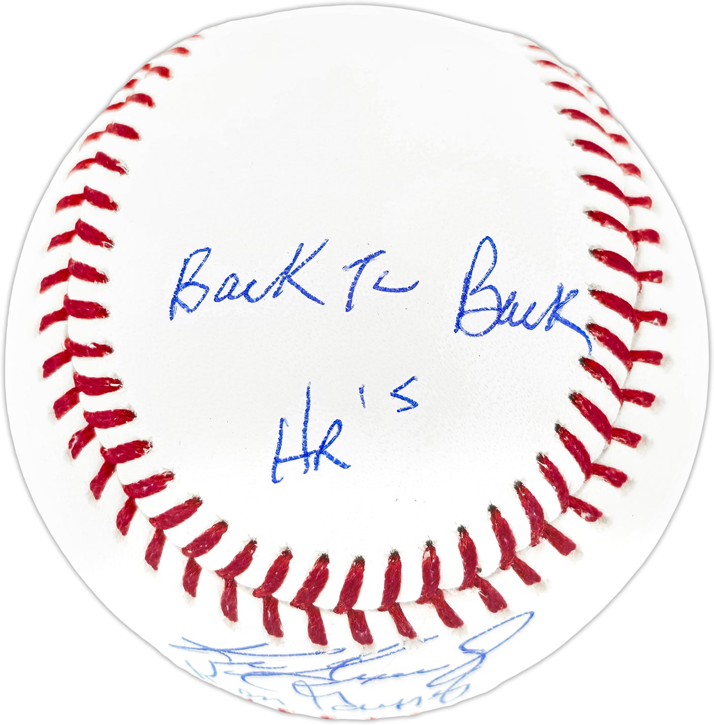 Ken Griffey Jr. & Sr. Autographed Official MLB Baseball Seattle Mariners "Back To Back HR 9/14/90" Beckett BAS Witness Stock #252420