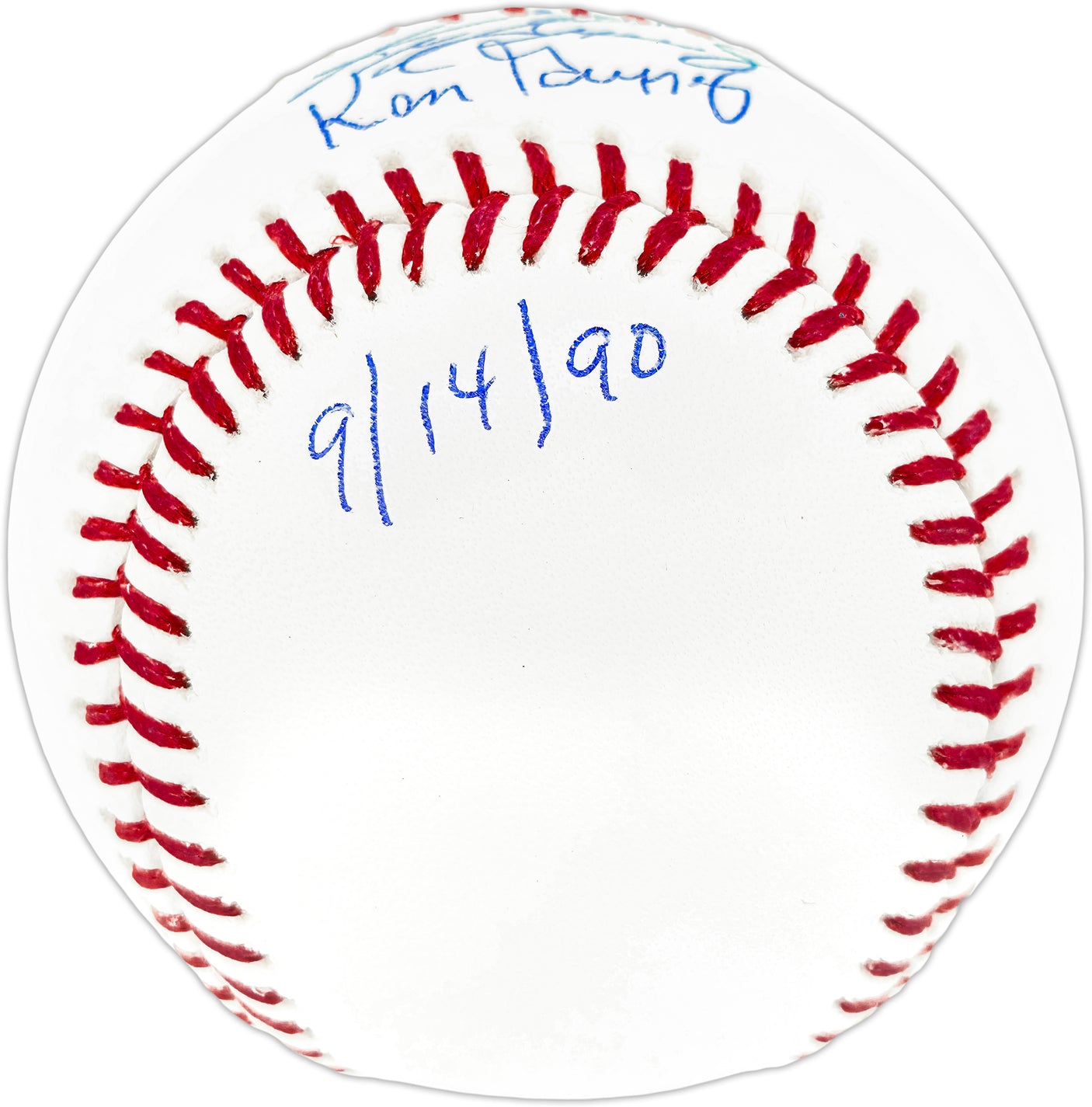 Ken Griffey Jr. & Sr. Autographed Official MLB Baseball Seattle Mariners "Back To Back HR 9/14/90" Beckett BAS Witness Stock #252420