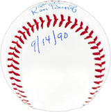 Ken Griffey Jr. & Sr. Autographed Official MLB Baseball Seattle Mariners "Back To Back HR 9/14/90" Beckett BAS Witness Stock #252420