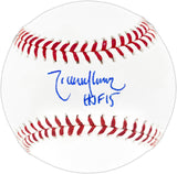 Randy Johnson Autographed Official MLB Baseball Seattle Mariners "HOF 15" Beckett BAS Witness Stock #252421