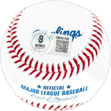 Randy Johnson Autographed Official MLB Baseball Arizona Diamondbacks "PG 5.18.04" Beckett BAS Witness Stock #252422