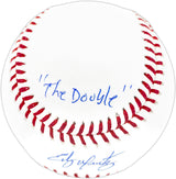 Edgar Martinez Autographed Official MLB Baseball Seattle Mariners "The Double 10-9-95" Beckett BAS Witness Stock #252424