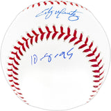 Edgar Martinez Autographed Official MLB Baseball Seattle Mariners "The Double 10-9-95" Beckett BAS Witness Stock #252424