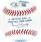 Ken Griffey Jr. Autographed Official 1990 All Star Game Logo Game Baseball Seattle Mariners (First ASG) Beckett BAS Witness Stock #252426