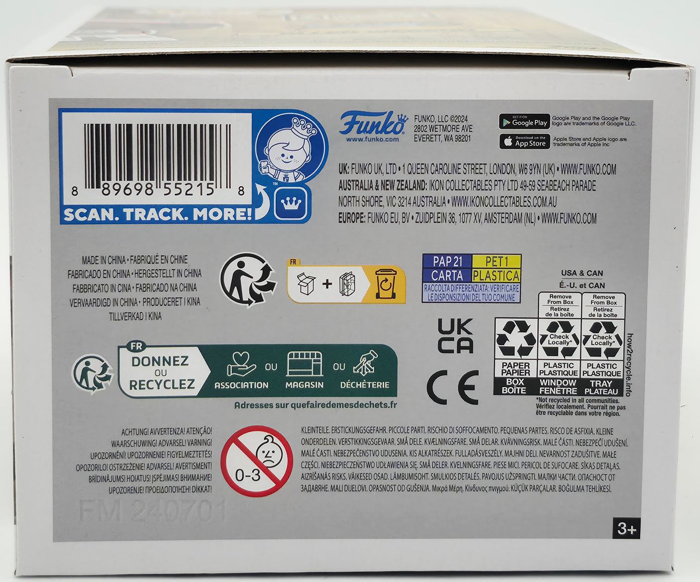 Allen Iverson Autographed Funko Pop Vinyl Figurine #102 Philadelphia 76ers Beckett BAS Witness Stock #252391