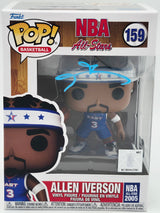 Allen Iverson Autographed Funko Pop Vinyl Figurine #159 Philadelphia 76ers Beckett BAS Witness Stock #252394