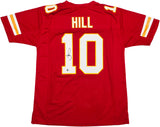 Kansas City Chiefs Tyreek Hill Autographed Red Jersey Beckett BAS Witness Stock #252403