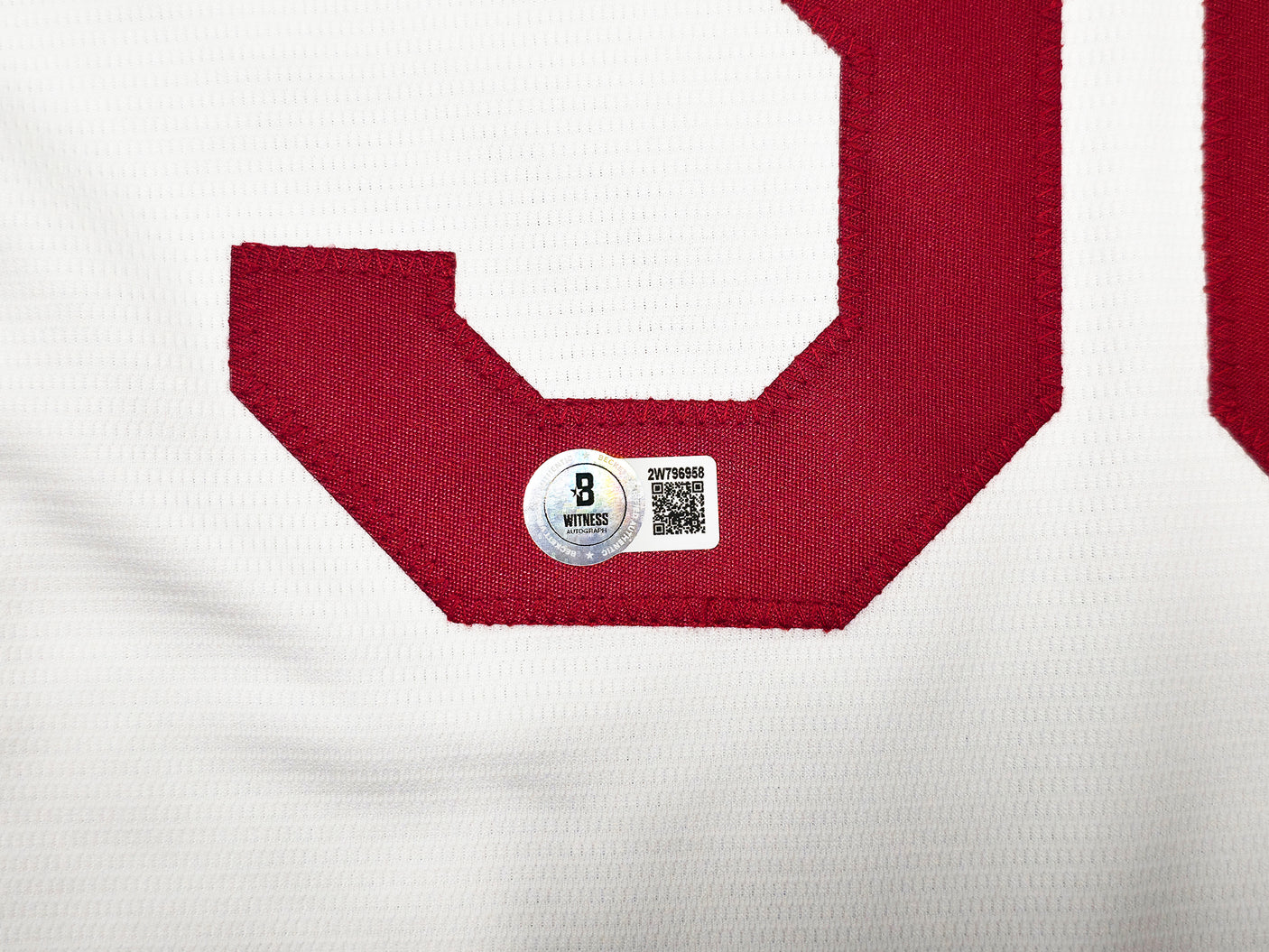 Cincinnati Reds Ken Griffey Sr. Autographed White Nike Cooperstown Collection Jersey Size XL Beckett BAS Witness Stock #252413