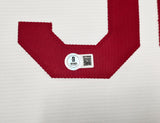 Cincinnati Reds Ken Griffey Sr. Autographed White Nike Cooperstown Collection Jersey Size Large Beckett BAS Witness Stock #252414