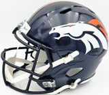 Steve Atwater Autographed Denver Broncos Blue 1997-2023 Throwback Full Size Speed Replica Helmet Beckett BAS Witness Stock #267483