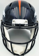 Steve Atwater Autographed Denver Broncos Blue 1997-2023 Throwback Full Size Speed Replica Helmet Beckett BAS Witness Stock #267483