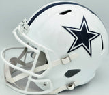 Dez Bryant Autographed Dallas Cowboys White 2022 Alternate Full Size Speed Replica Helmet Beckett BAS Witness Stock #267499