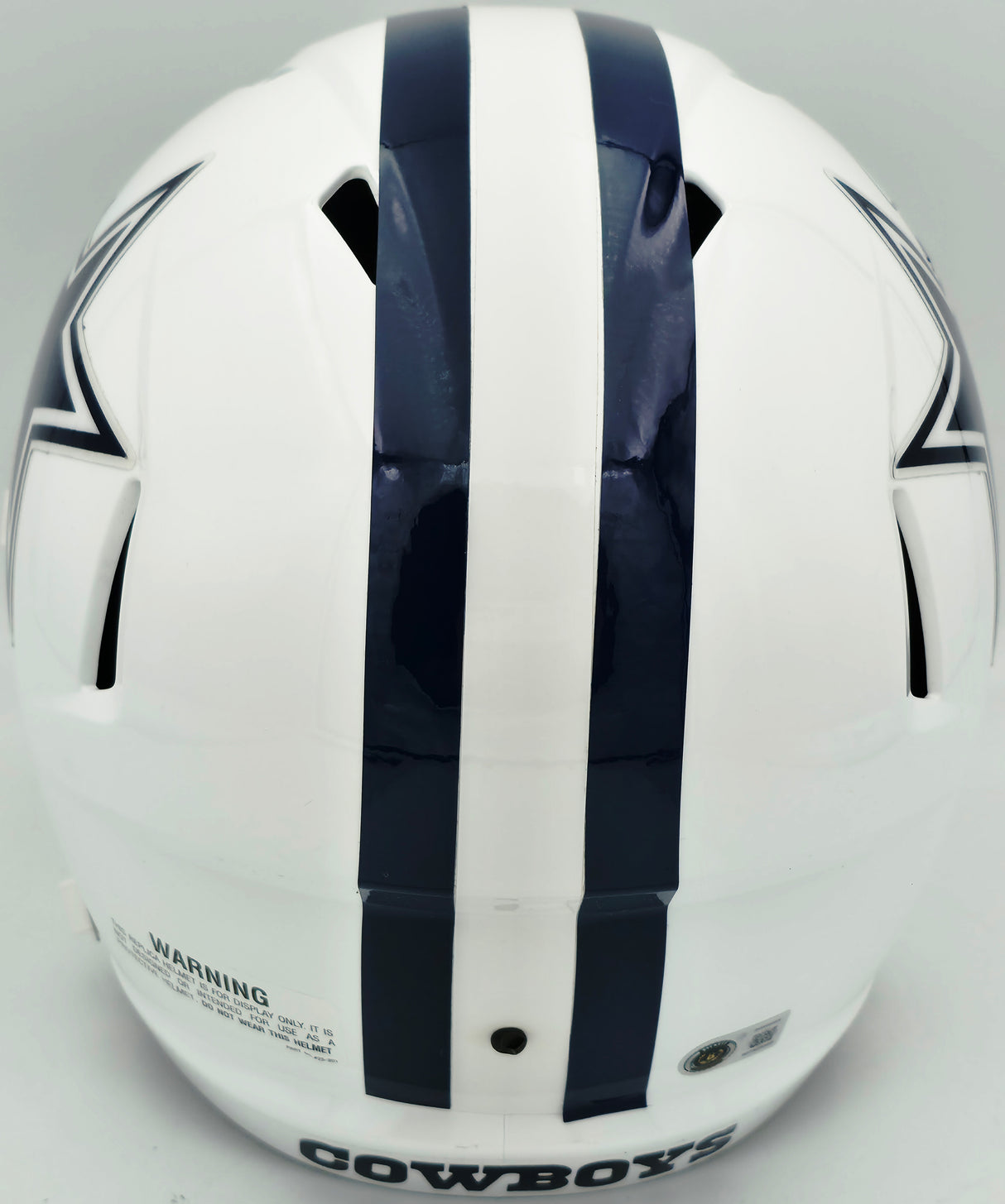 Dez Bryant Autographed Dallas Cowboys White 2022 Alternate Full Size Speed Replica Helmet Beckett BAS Witness Stock #267499
