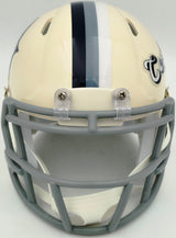 Dez Bryant Autographed Dallas Cowboys Cream Retro Speed Mini Helmet Beckett BAS Witness Stock #267500