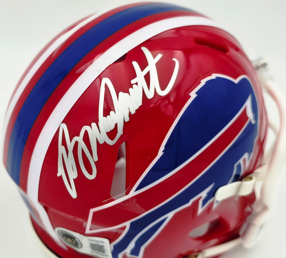 Bruce Smith Signed Memorabilia: Bills Throwback Mini Helmet – Pristine Marketplace