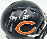 Jay Cutler Autographed Chicago Bears Blue Speed Mini Helmet Beckett BAS Witness Stock #267555