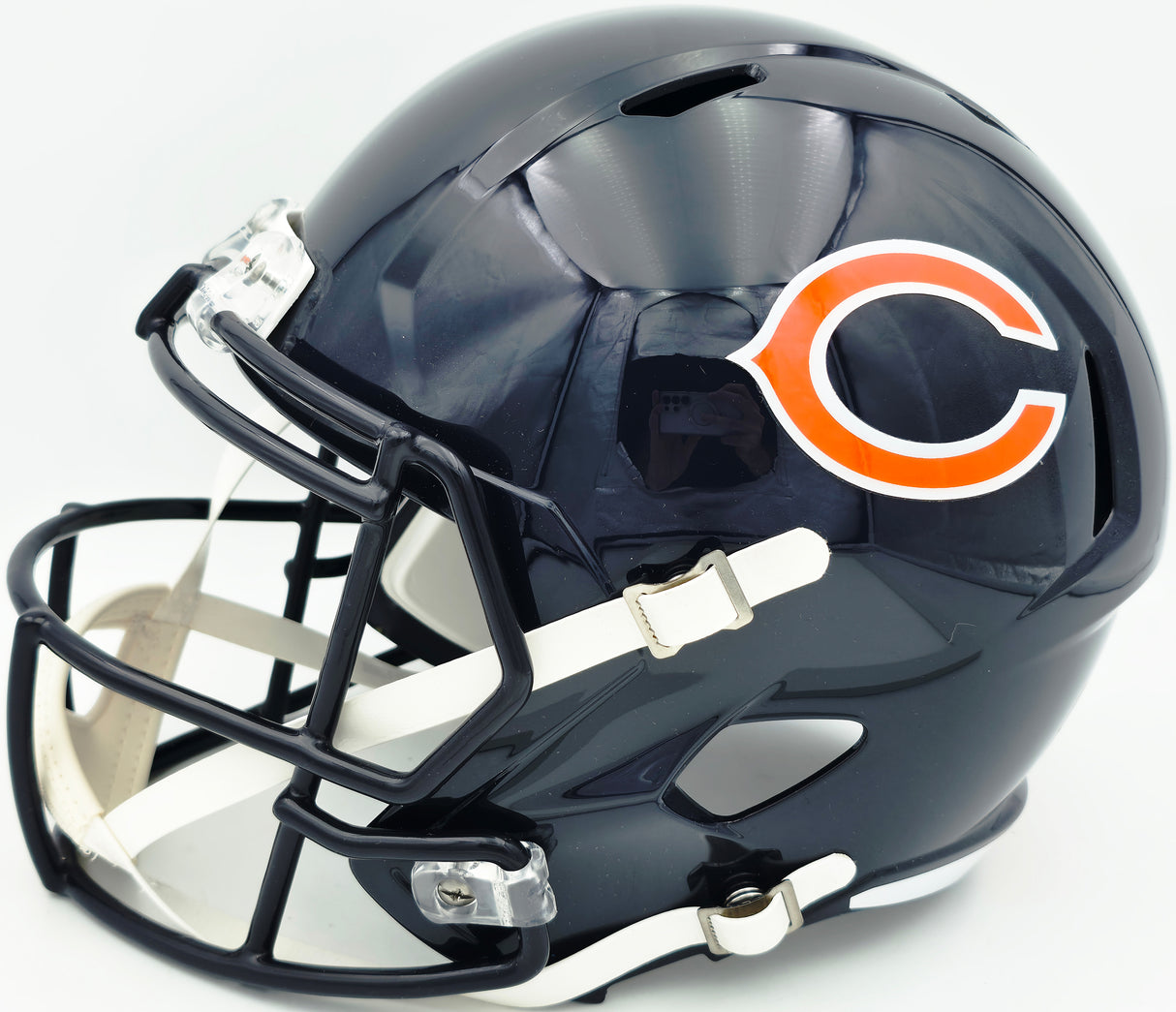 Jay Cutler Autographed Chicago Bears Blue Full Size Speed Replica Helmet Beckett BAS Witness Stock #267559