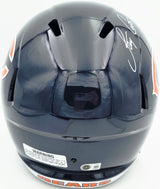 Jay Cutler Autographed Chicago Bears Blue Full Size Speed Replica Helmet Beckett BAS Witness Stock #267559
