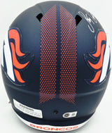 Jay Cutler Autographed Denver Broncos Blue Full Size Speed Replica Helmet Beckett BAS Witness Stock #267560