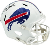 Bruce Smith Autographed Buffalo Bills White Full Size Speed Replica Helmet Beckett BAS Witness Stock #267561