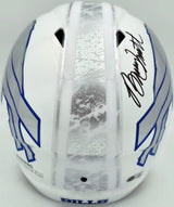 Bruce Smith Autographed Buffalo Bills White Full Size Rivalries Speed Replica Helmet Beckett BAS Witness Stock #267562