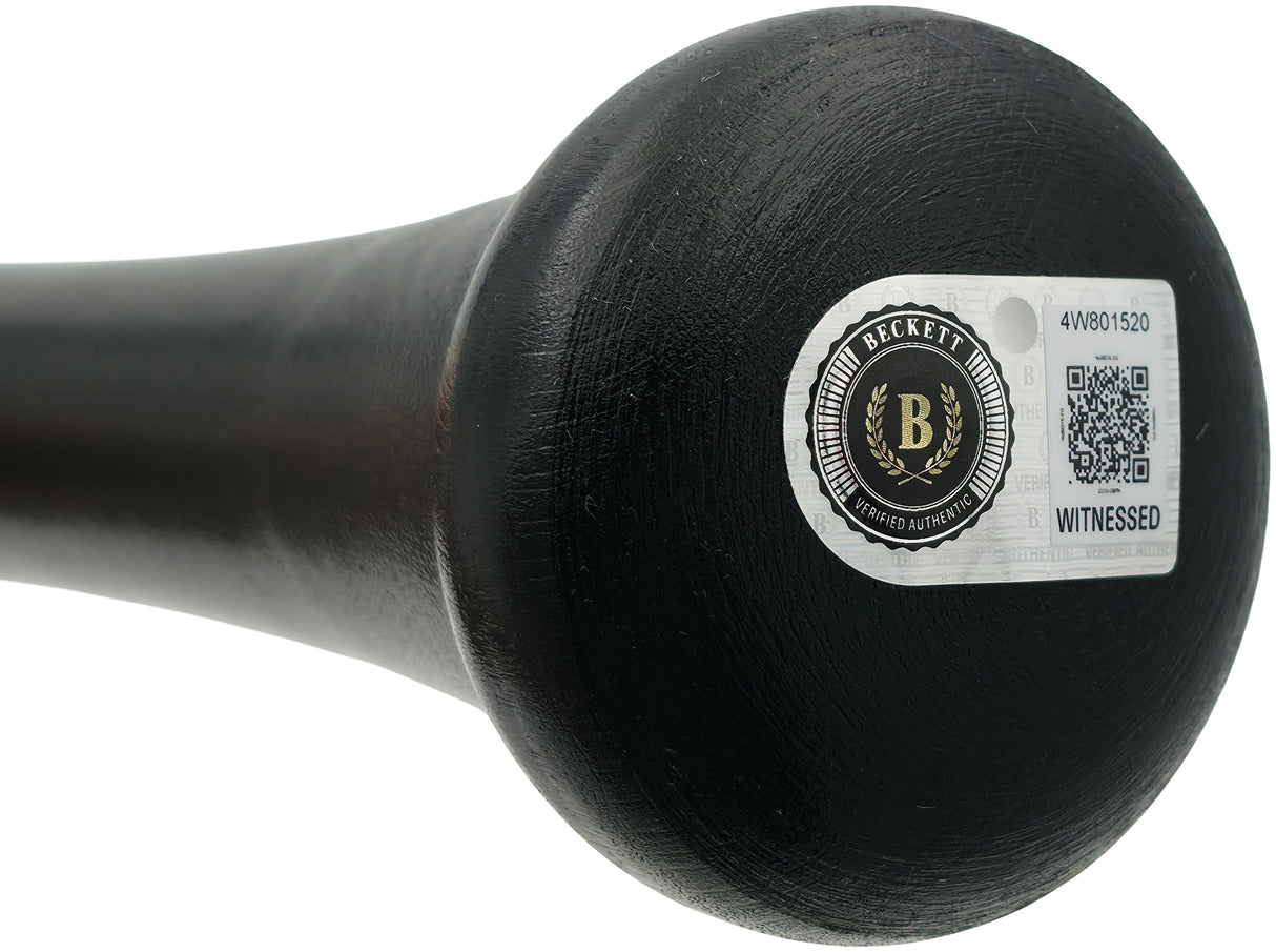 Ken Griffey Jr. Autographed Black Louisville Slugger Pro Stock Bat Seattle Mariners Beckett BAS Witness Stock #267489