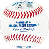 Sammy Sosa Autographed Official MLB Baseball Chicago Cubs "609 HR & 98 NL MVP" Beckett BAS Witness Stock #267422