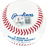 Sammy Sosa Autographed Official MLB Baseball Chicago Cubs "Slammin Sammy" Beckett BAS Witness Stock #267424