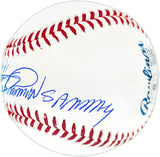 Sammy Sosa Autographed Official MLB Baseball Chicago Cubs "Slammin Sammy" Beckett BAS Witness Stock #267425