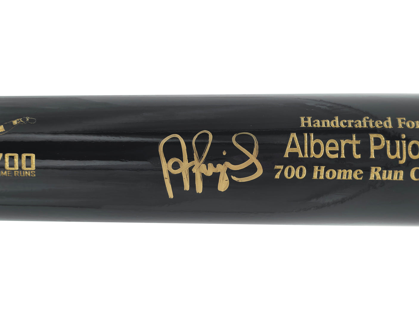 Albert Pujols Autographed Black Marucci 700 Home Run Club Engraving Baseball Bat St. Louis Cardinals Beckett BAS Witness Stock #252443