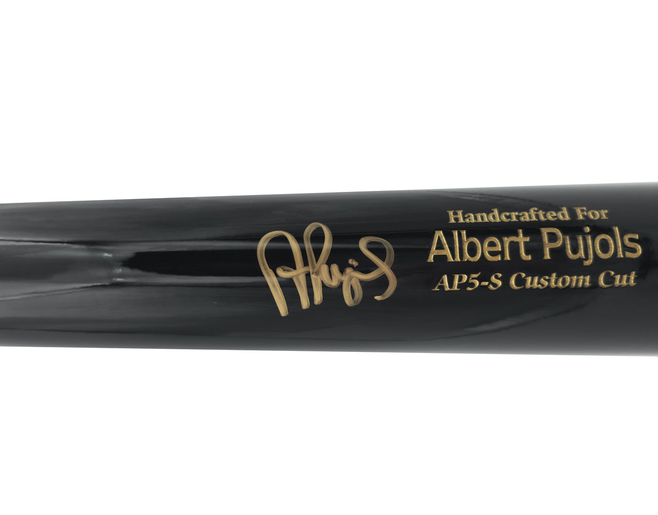 Albert Pujols Autographed Black Marucci Player Model Baseball Bat St. Louis Cardinals Beckett BAS Witness Stock #252445