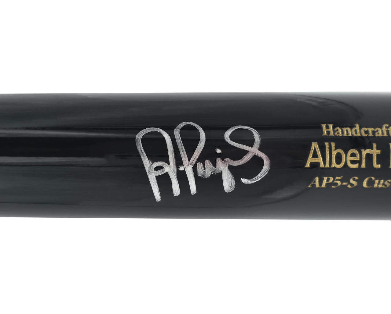 Albert Pujols Autographed Black Marucci Player Model Baseball Bat St. Louis Cardinals Beckett BAS Witness Stock #252446