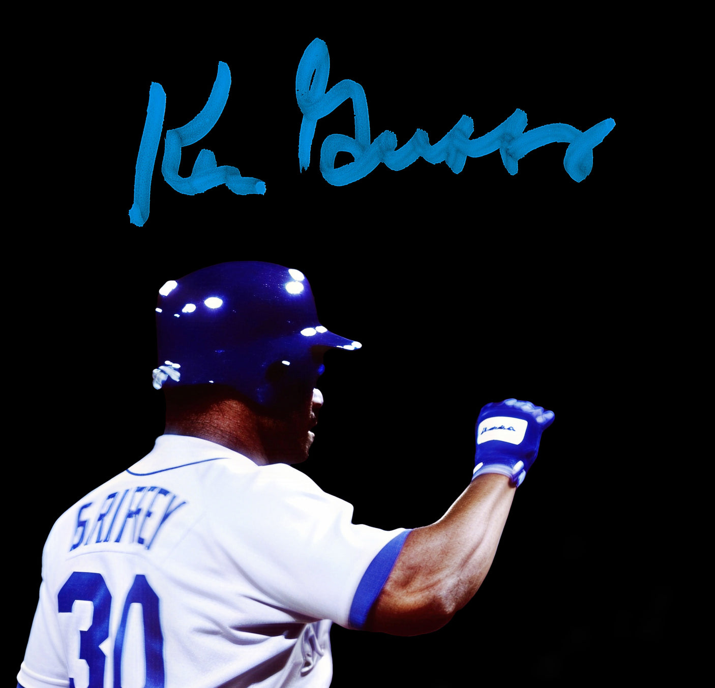 Ken Griffey Jr. & Sr. Autographed 8x10 Photo Seattle Mariners Back To Back Home Runs HR Beckett BAS Witness Stock #252441