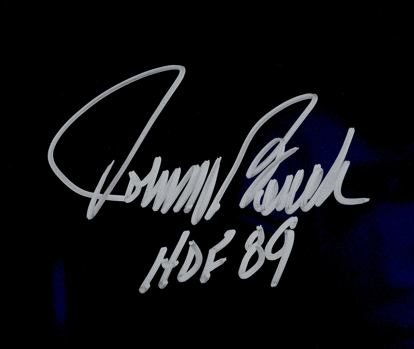 Johnny Bench Autographed 16x20 Photo Cincinnati Reds "HOF 89" Fanatics & MLB Holo Stock #252385